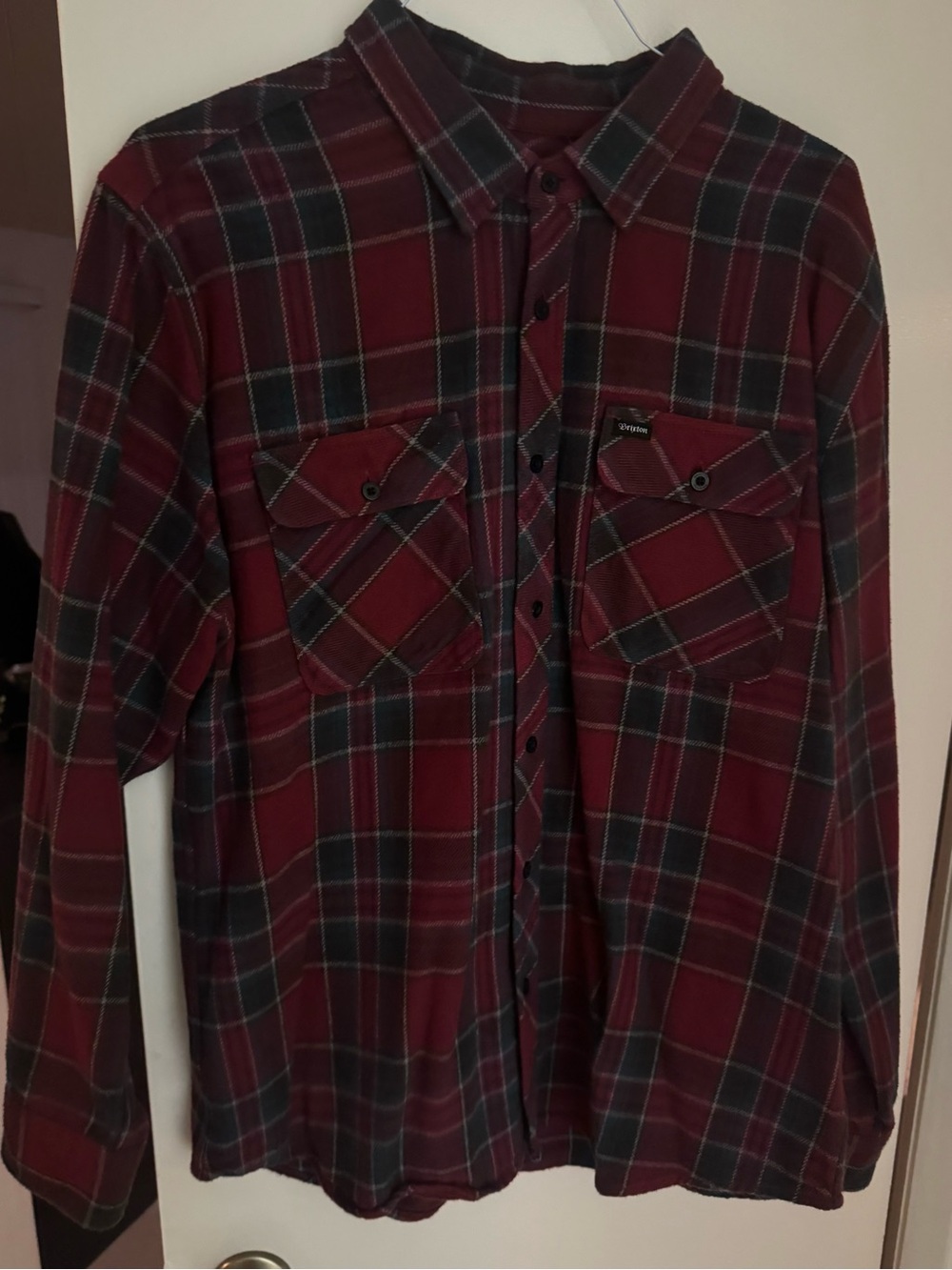 Brixton Burgundy Plaid Flannel
